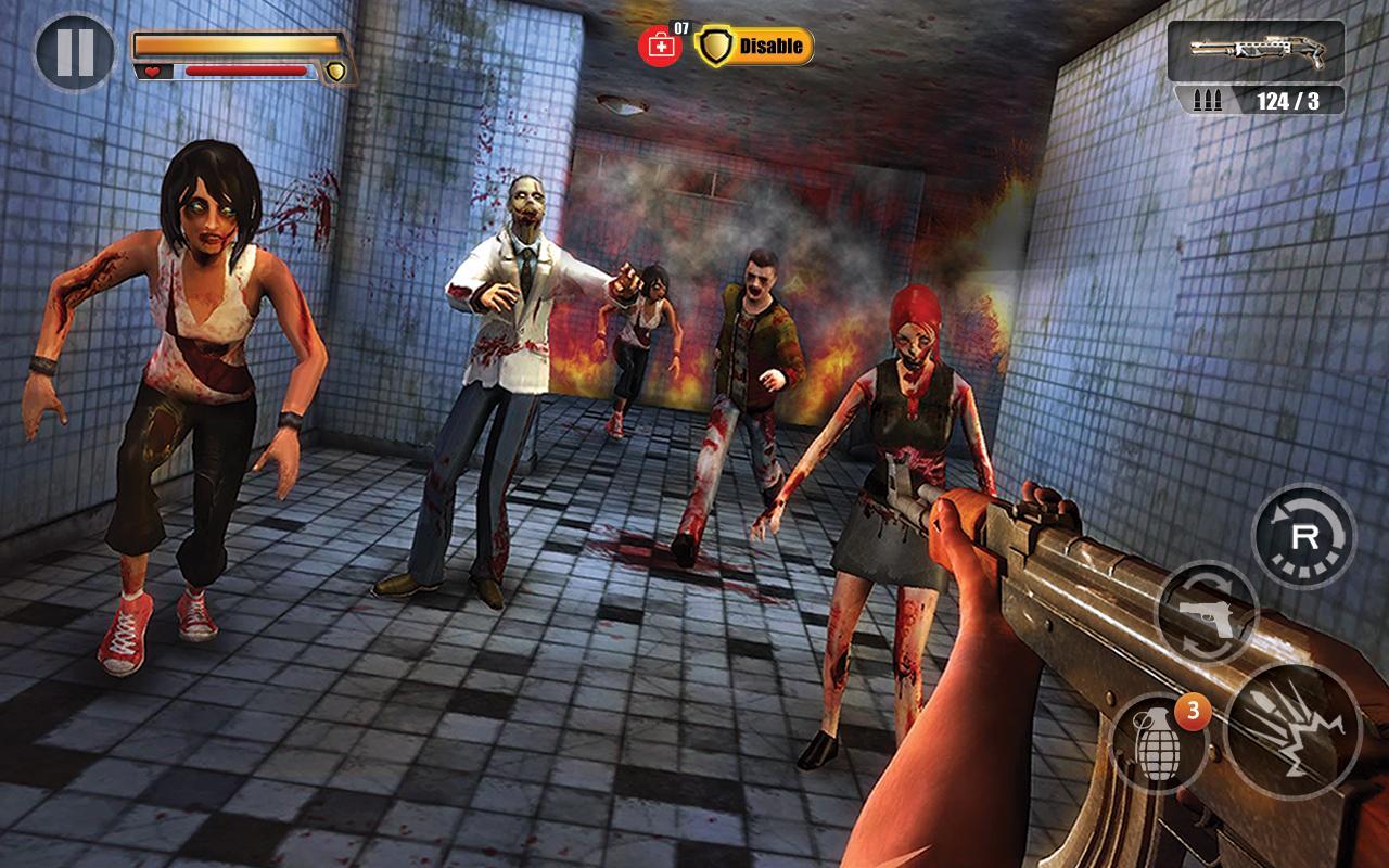 Infected House: Zombie Shooter ゲームのスクリーンショット