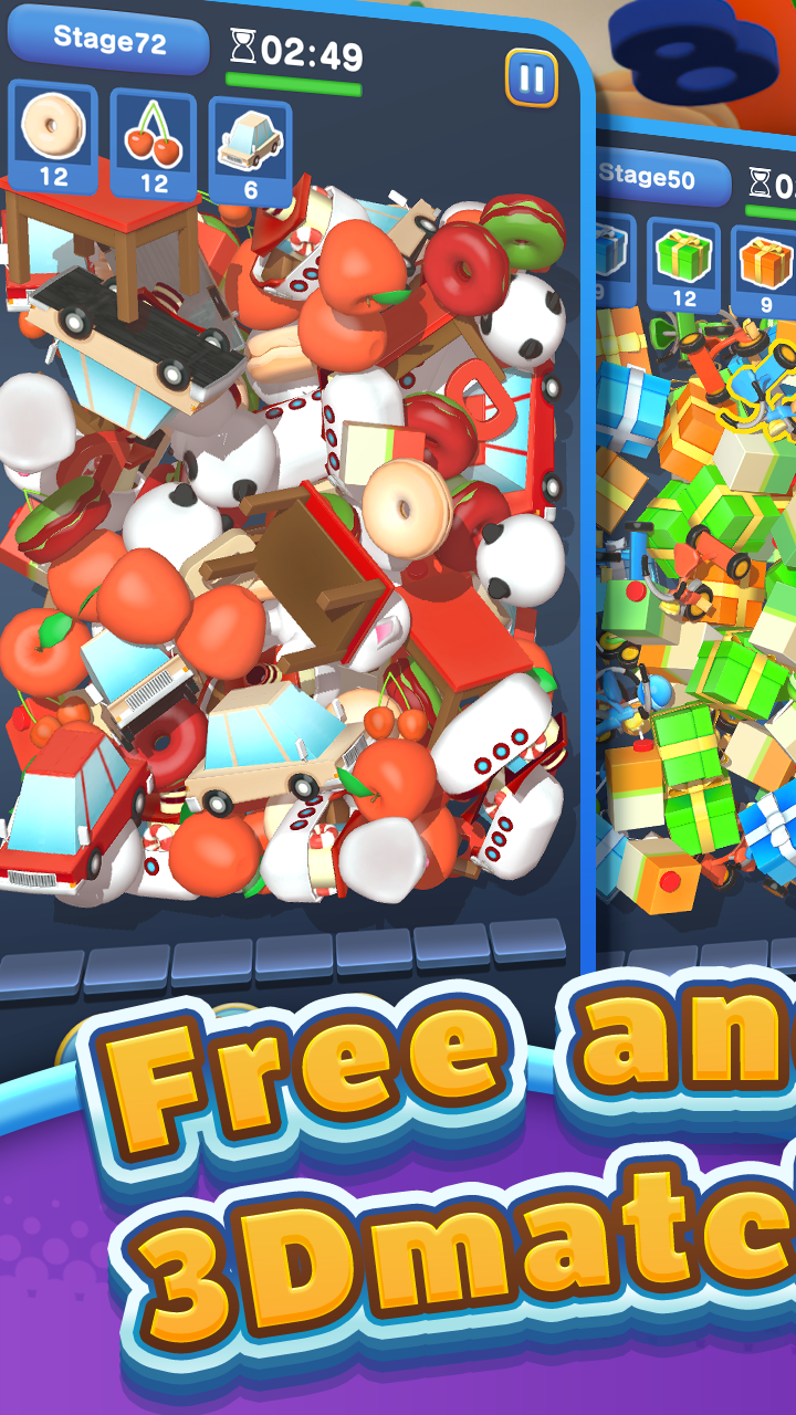 Captura de Tela do Jogo Toy Room - 3D Match Game
