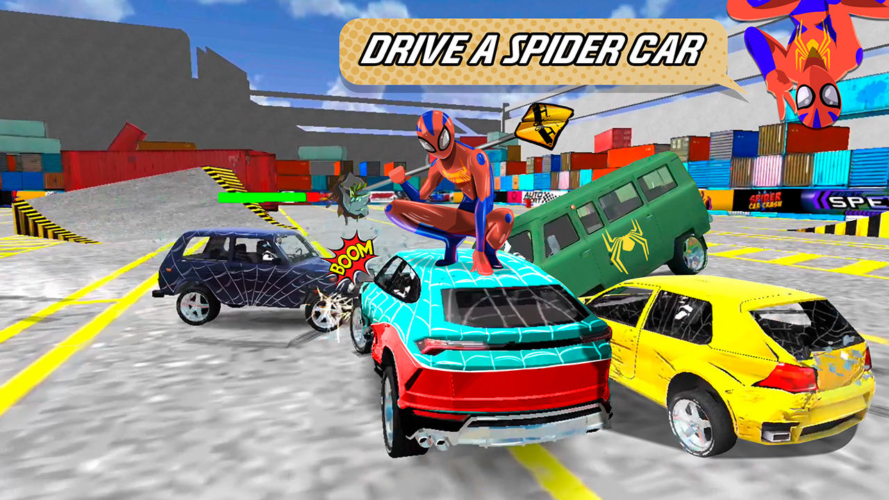 Spider Car Crash Game Screenshot