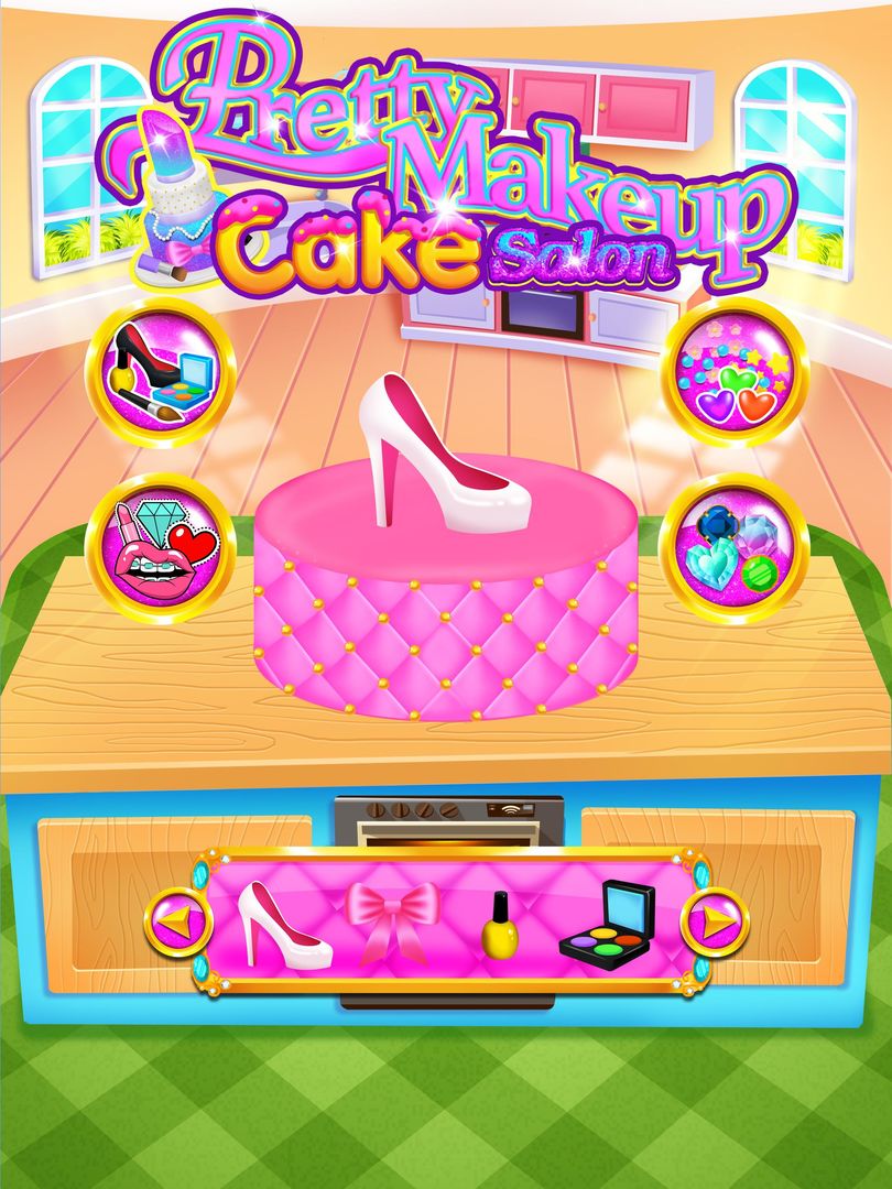 Screenshot of Pretty Makeup Cake Salon - Cooking Dessert Games