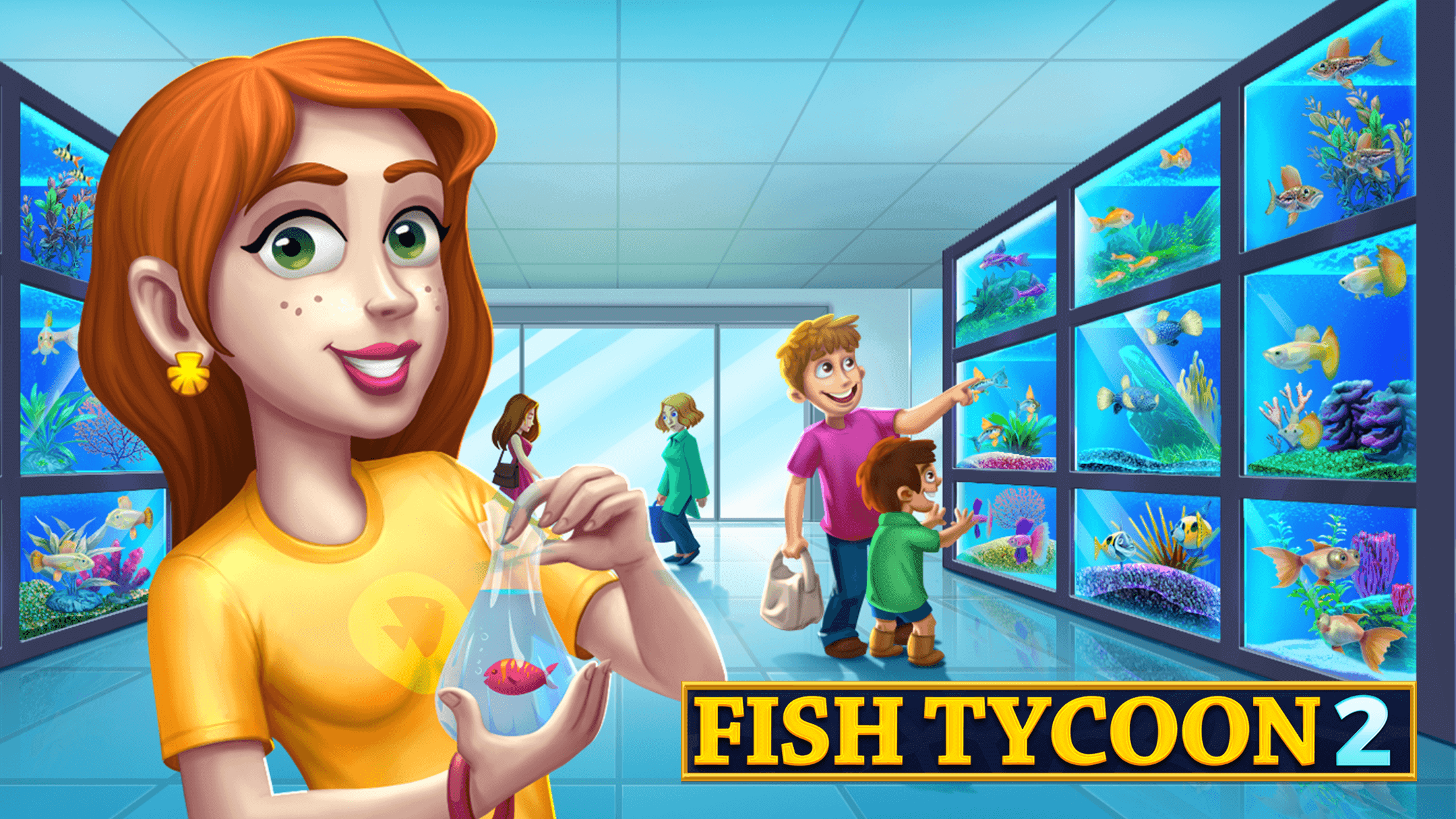 Screenshot 1 of Виртуальный аквариум Fish Tycoon 2 1.10.169