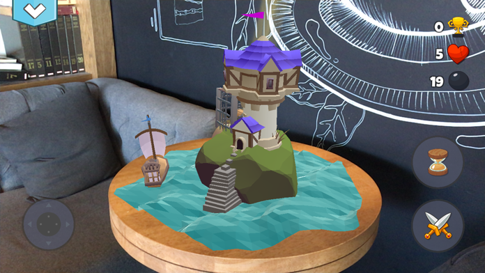 Bombaroom AR Game Screenshot