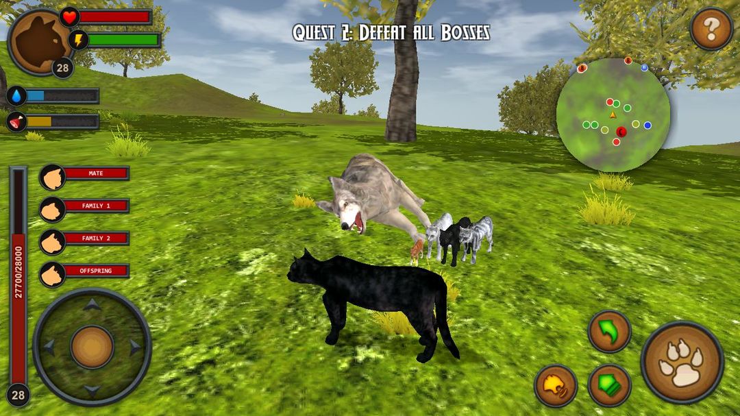 Screenshot of Cats of the Forest