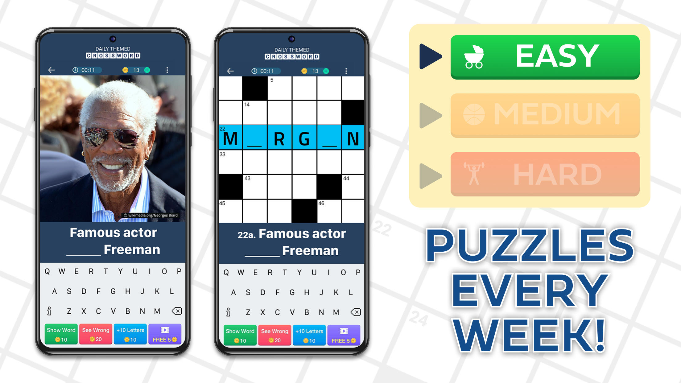 Daily Themed Crossword Puzzles Game Screenshot