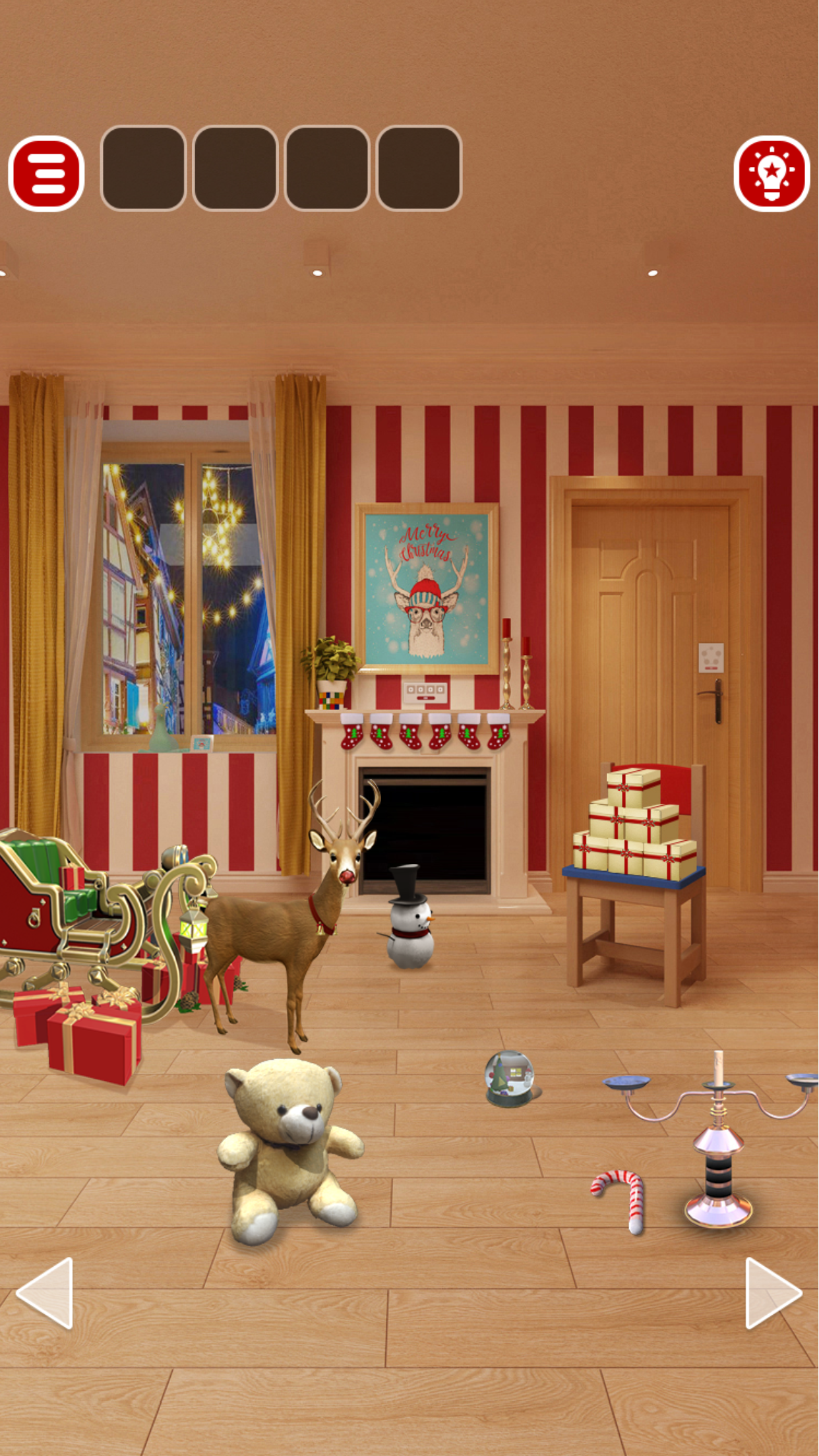 Escape room：Sleepy Christmas and gift Game Screenshot
