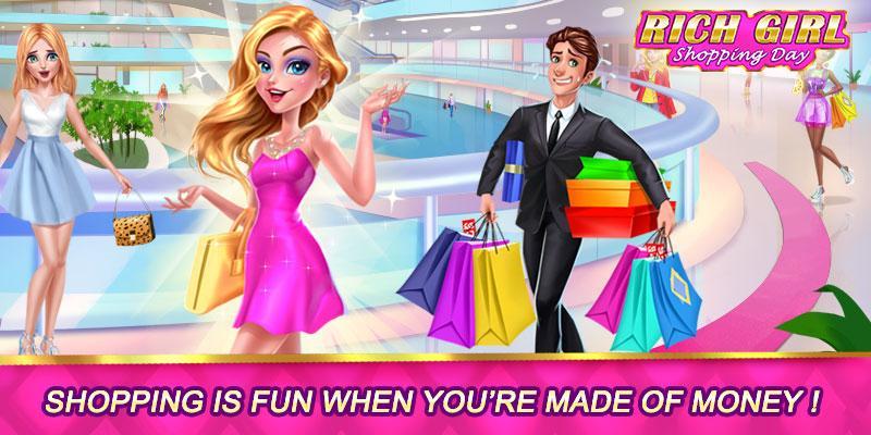 Скриншот игры Rich Girl Shopping Day: Dress 