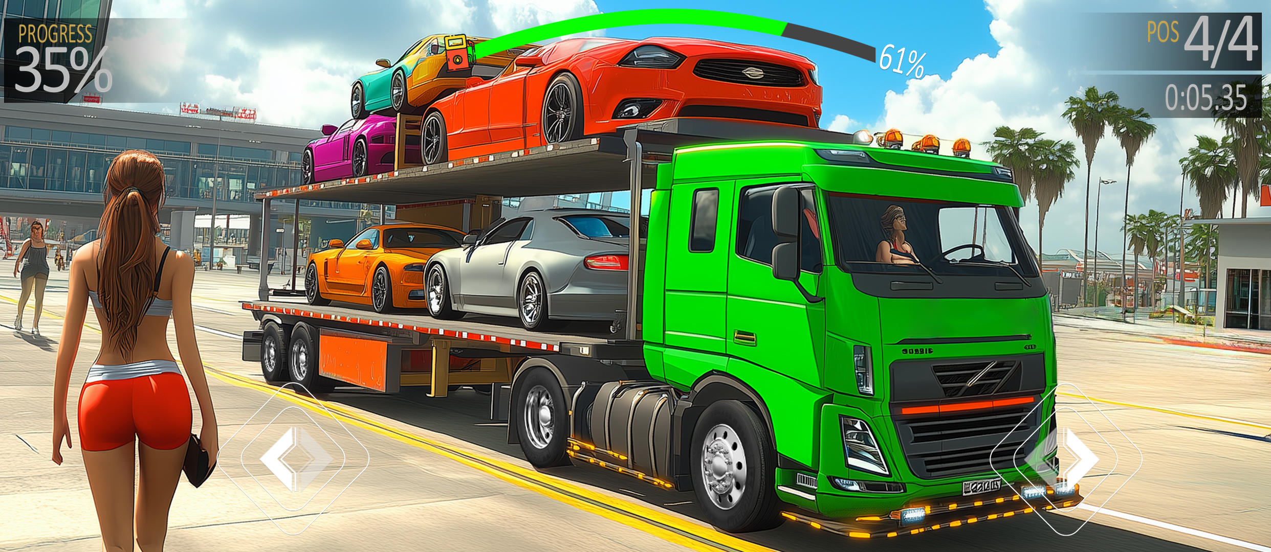 Cuplikan Layar Game Airplane Car Transporter Game