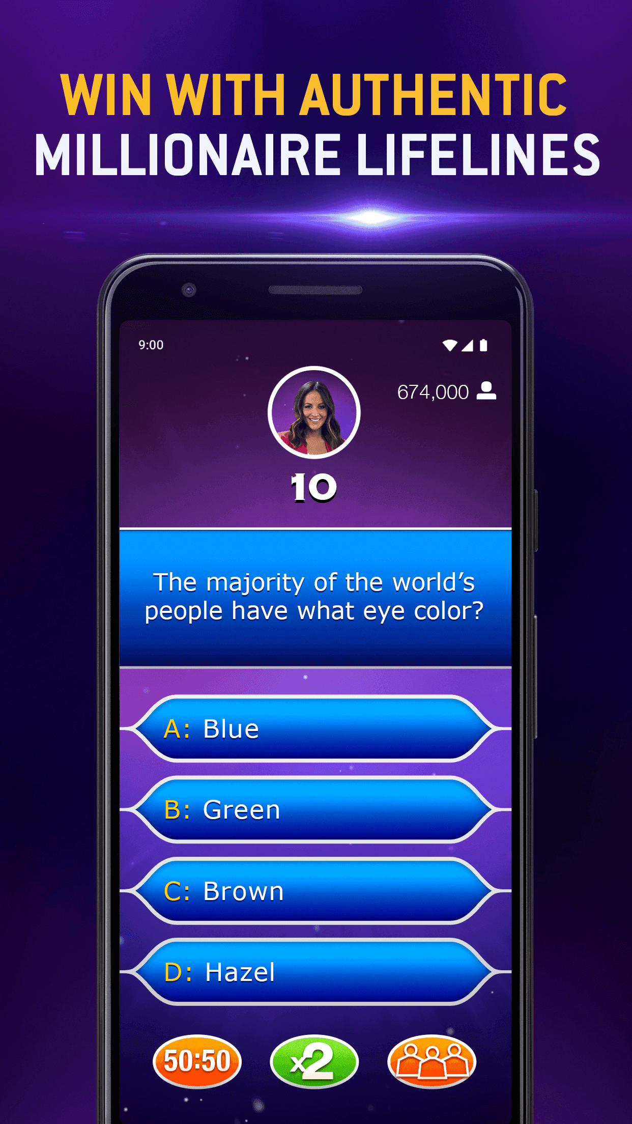 Screenshot of MILLIONAIRE LIVE: Who Wants to Be a Millionaire?