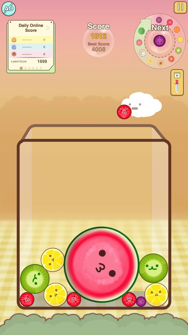 Screenshot of Watermelon Merge Game