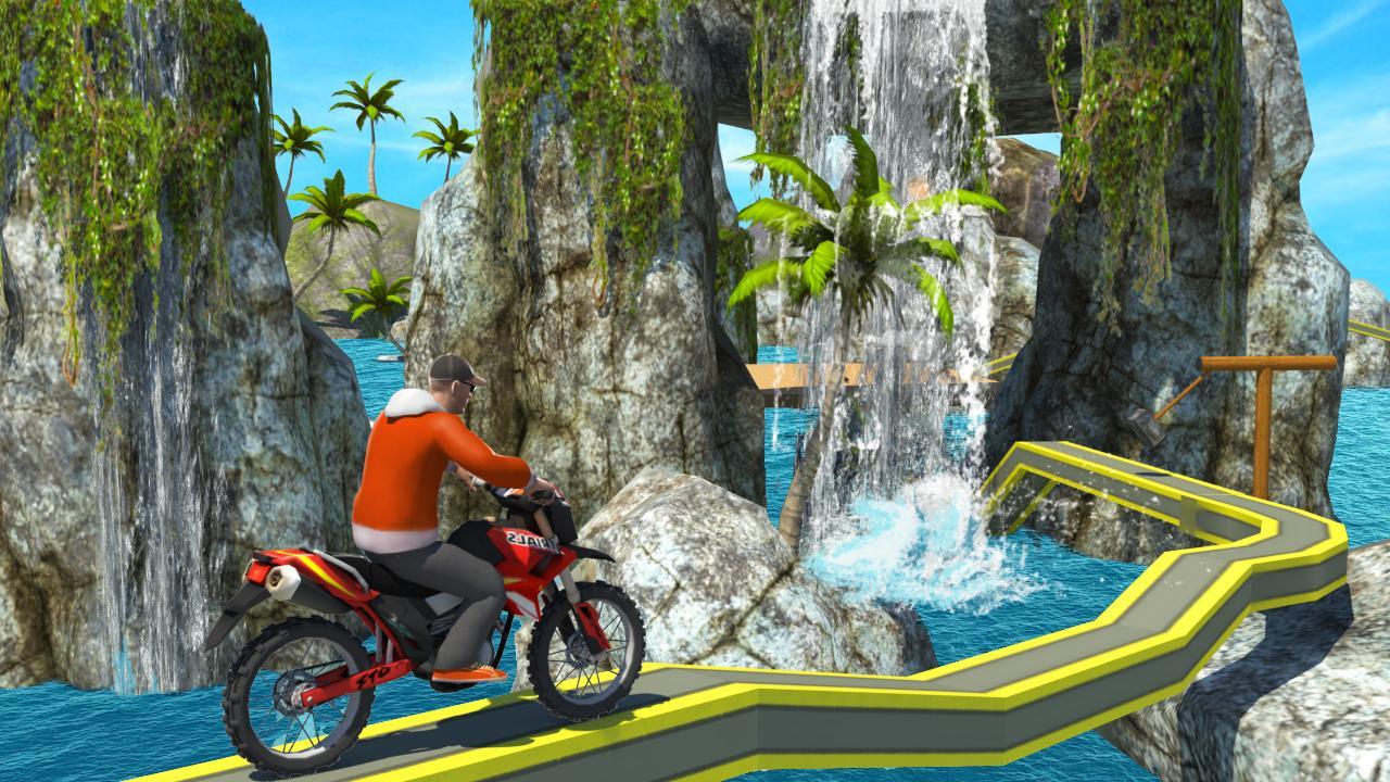 Screenshot 1 of การแข่งขันจักรยาน - เกมแข่งรถผาดโผน 1.3