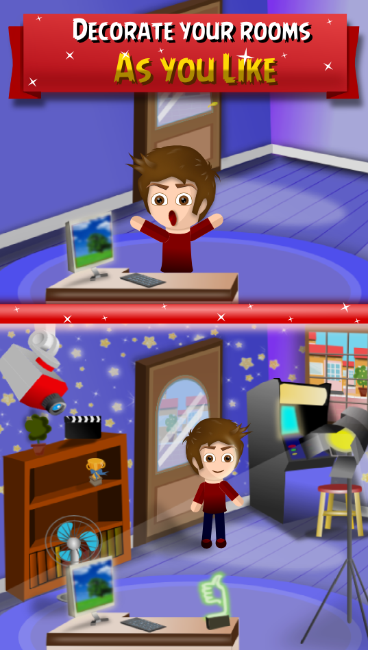 Скриншот игры Vloggers Life Tycoon