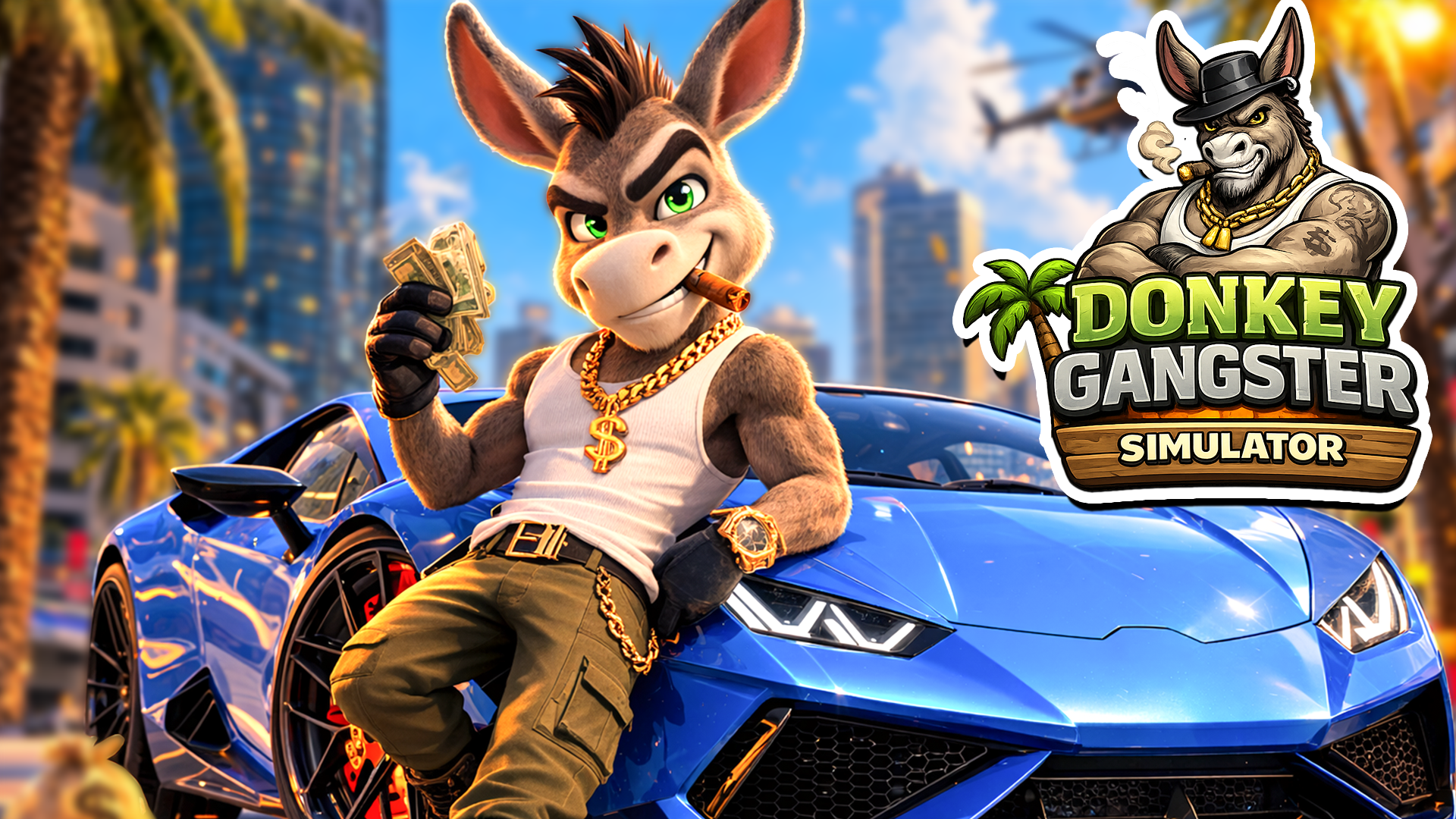 Donkey Gangster Simulator Game Screenshot
