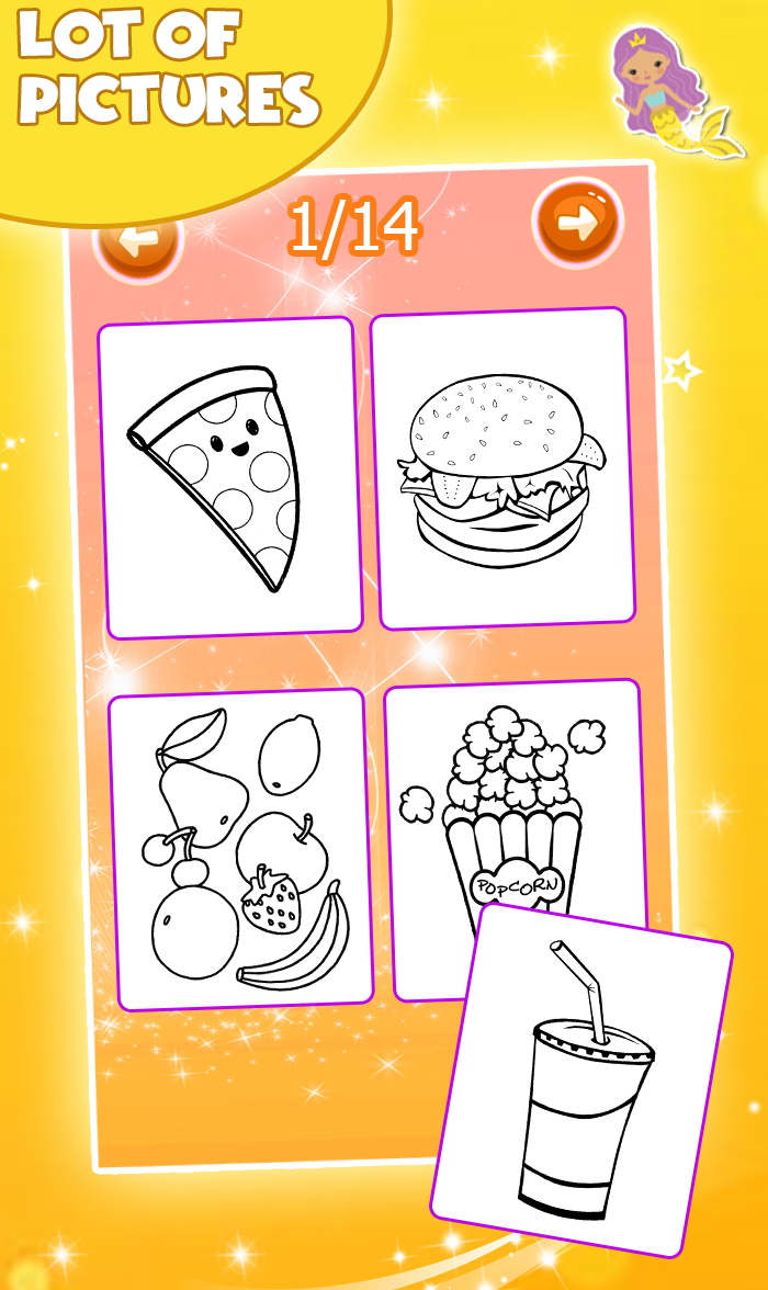 Food Coloring Game - Learn Colors for kidsのキャプチャ