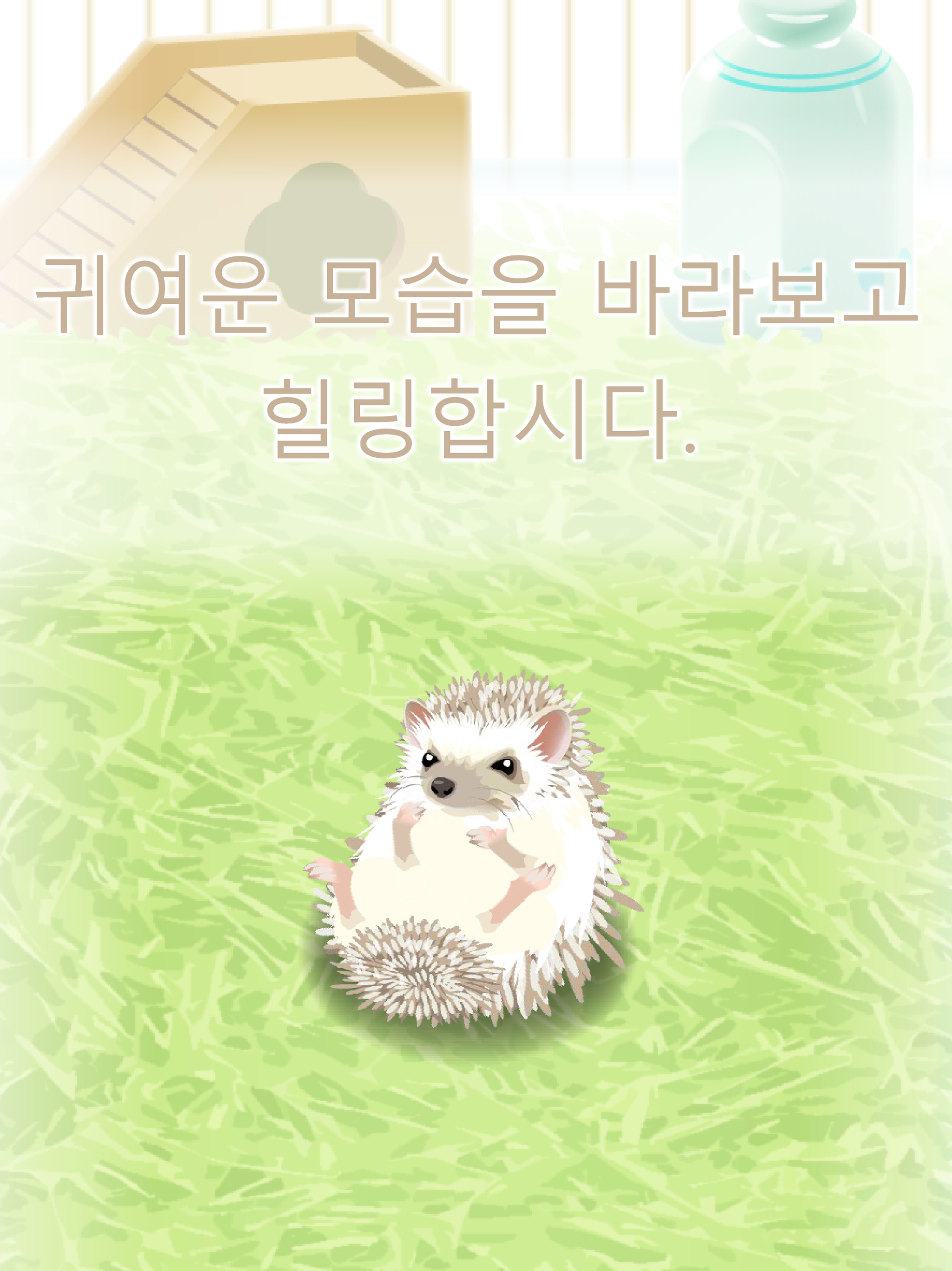 힐링의 고슴도치 육성 게임 게임 스크린샷