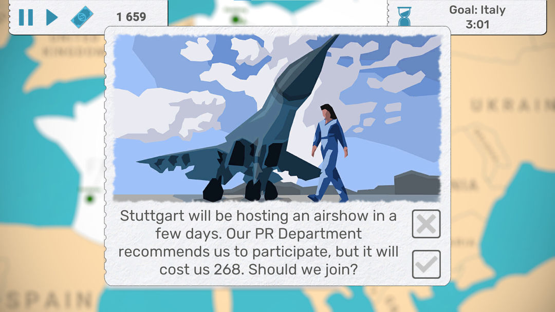 Screenshot of Fly Corp