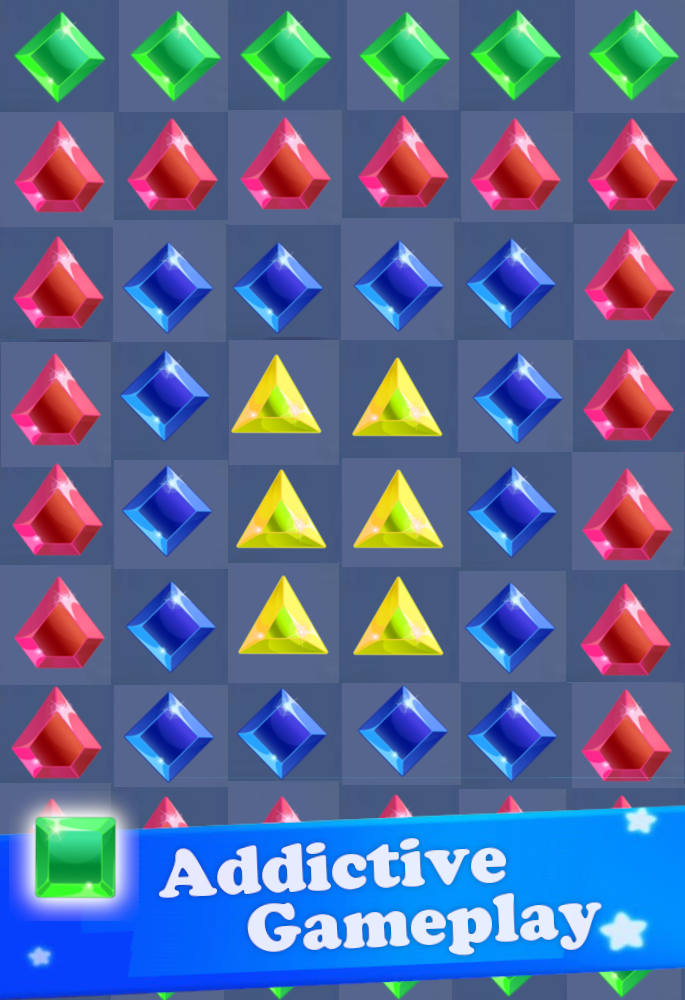 Captura de Tela do Jogo Jewel Crush 2019: Jewel Blast the Jewel Quest