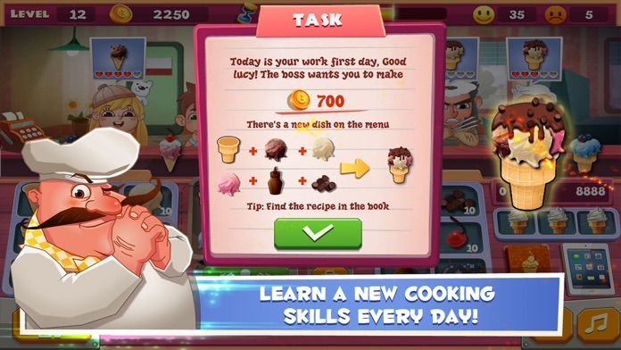 Papa's Ice Cream Shop screenshot game