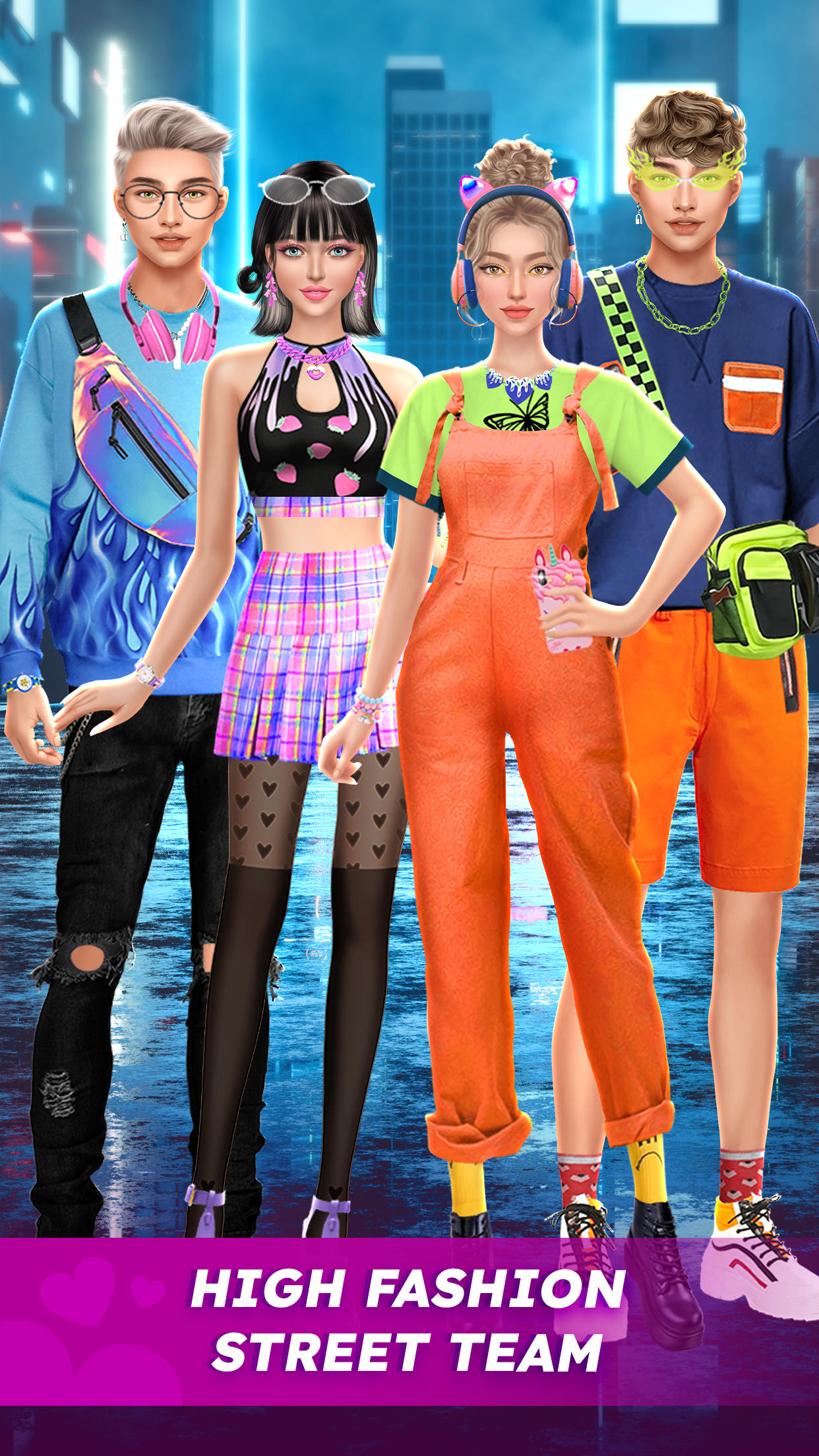 Captura de Tela do Jogo Couple Makeover: BFF Dress Up