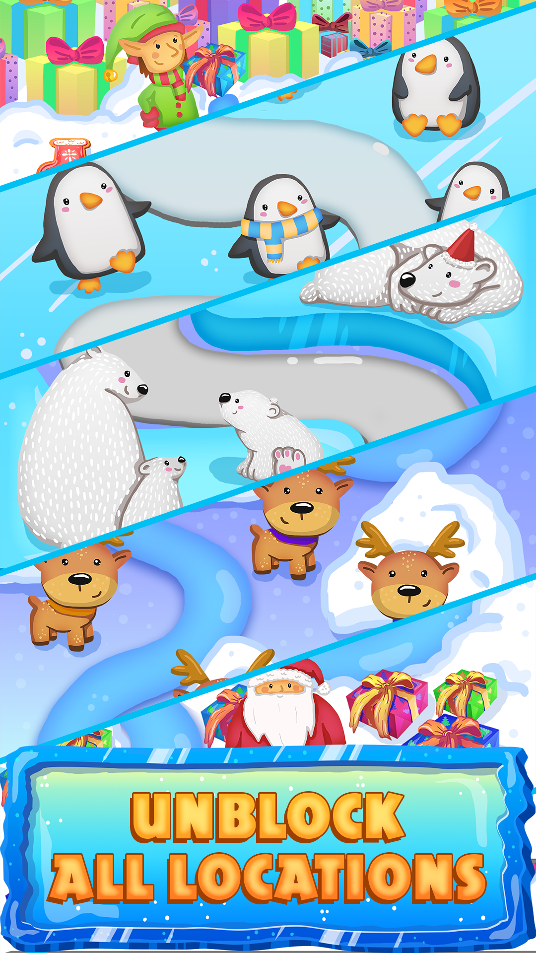 Match 3 - Santa's Helpers: Connect Cookies Game Screenshot