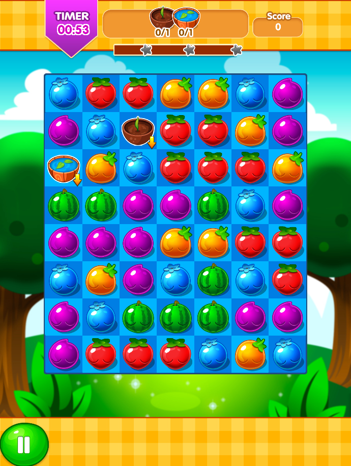 Fruit with Eyes Game Screenshot