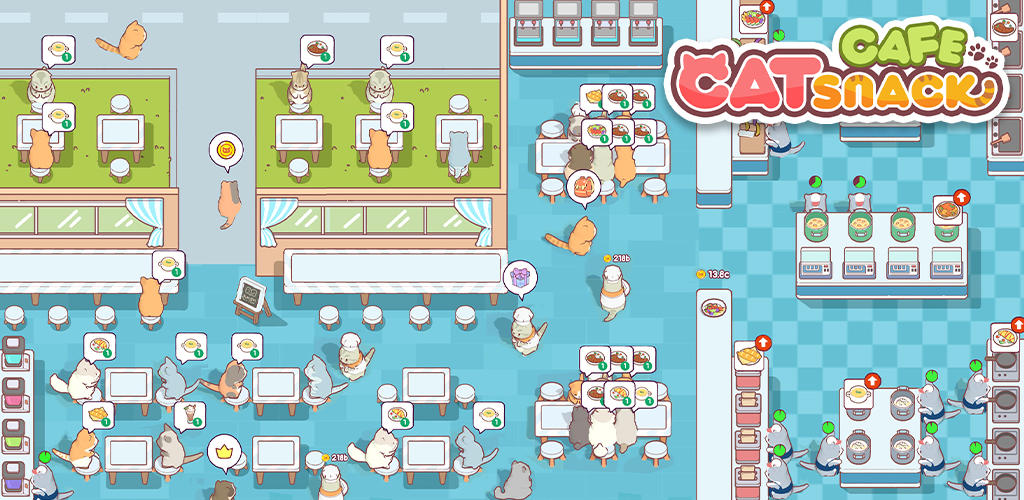 Banner of Cat Snack Cafe: Idle Games 