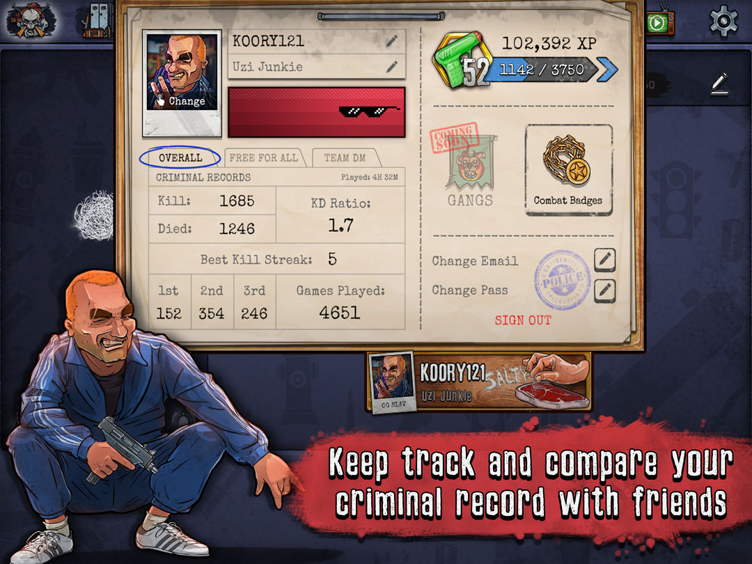 Urban Crooks - Shooter Game 게임 스크린 샷