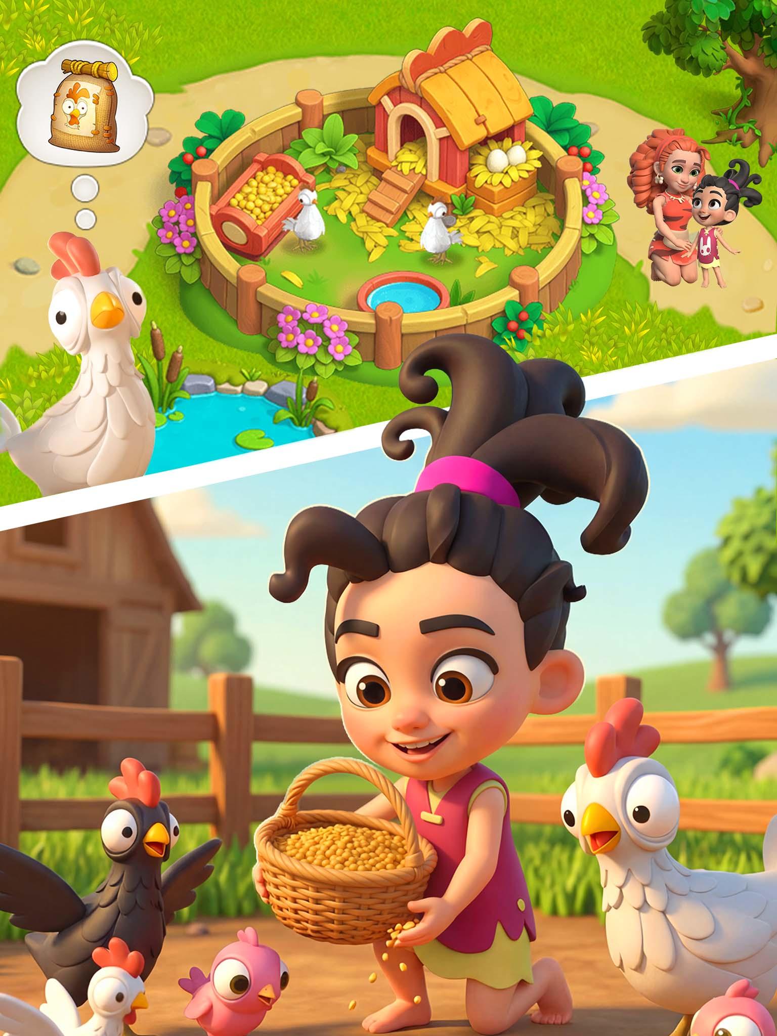 Family Bay: Merge & Farm Game Screenshot