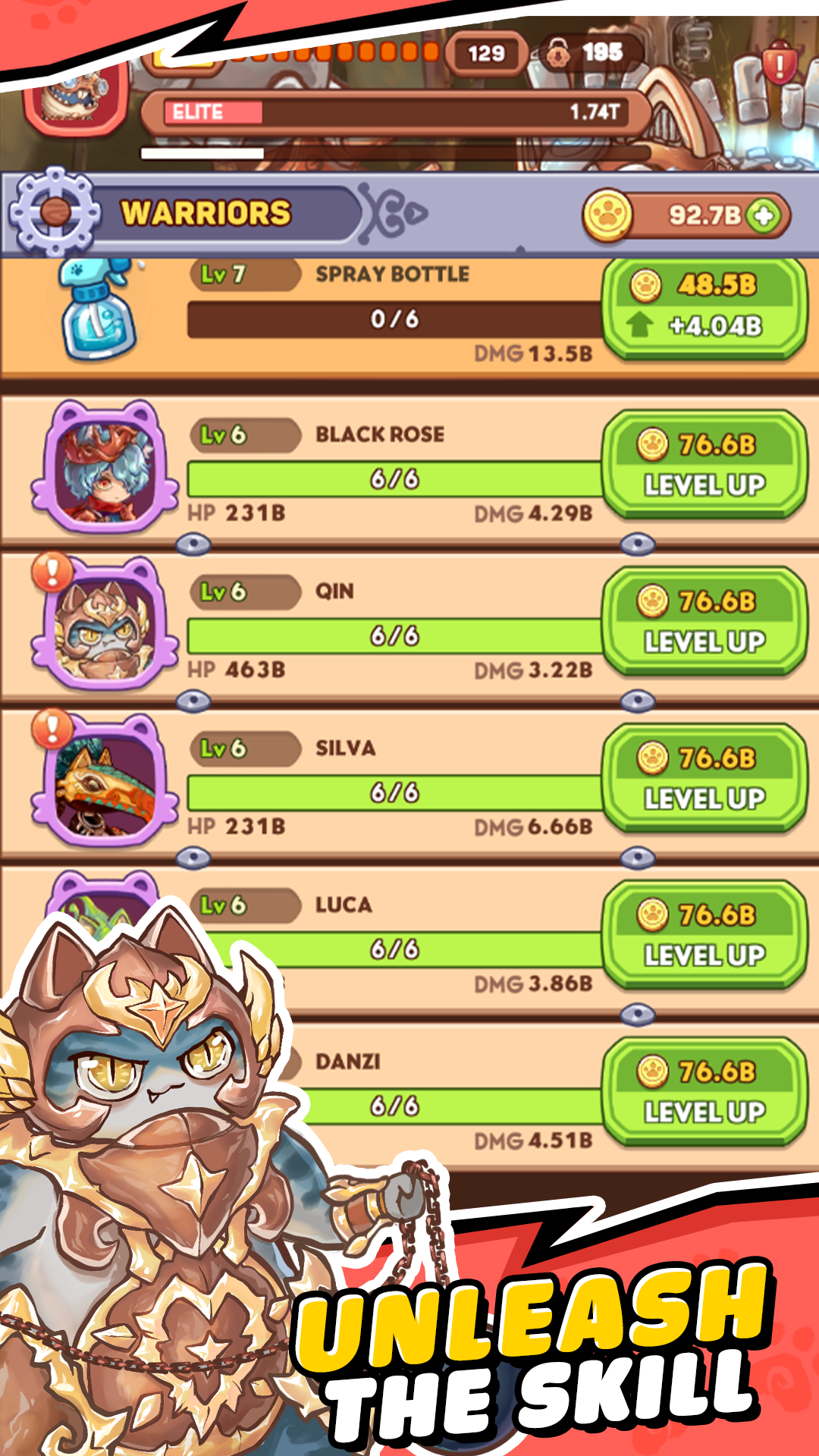 Screenshot of Meow Meow Warriors
