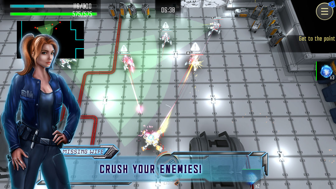 Robot Warrior shooter screenshot game