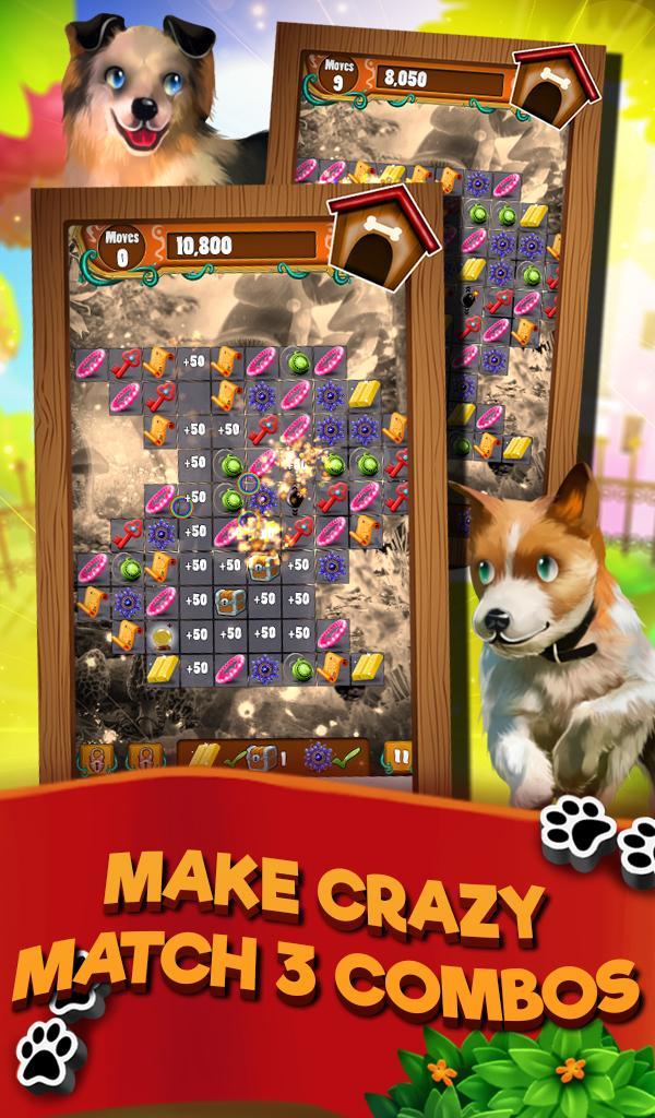 Cuplikan Layar Game Match 3 Puppy Land - Matching 