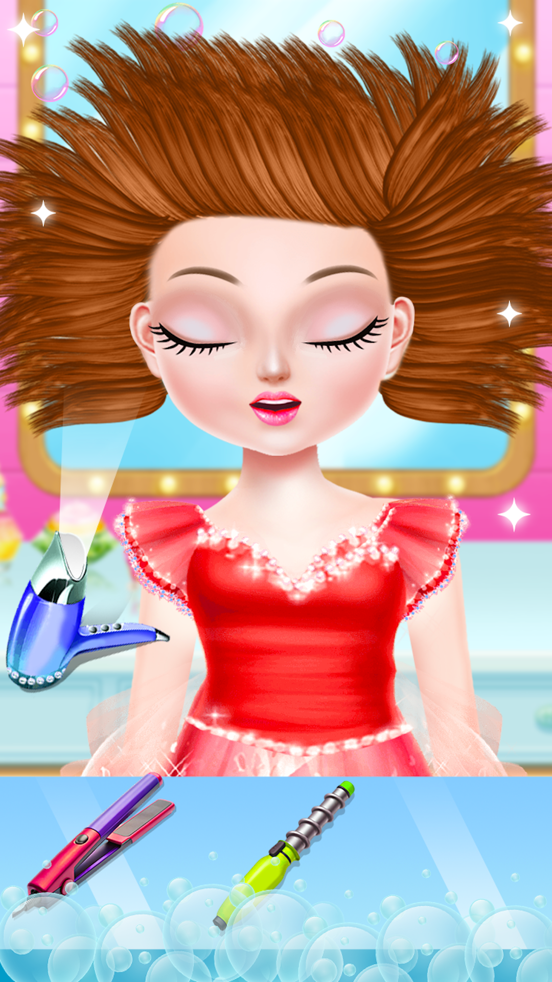 School kids Hair styles Makeup Game Screenshot