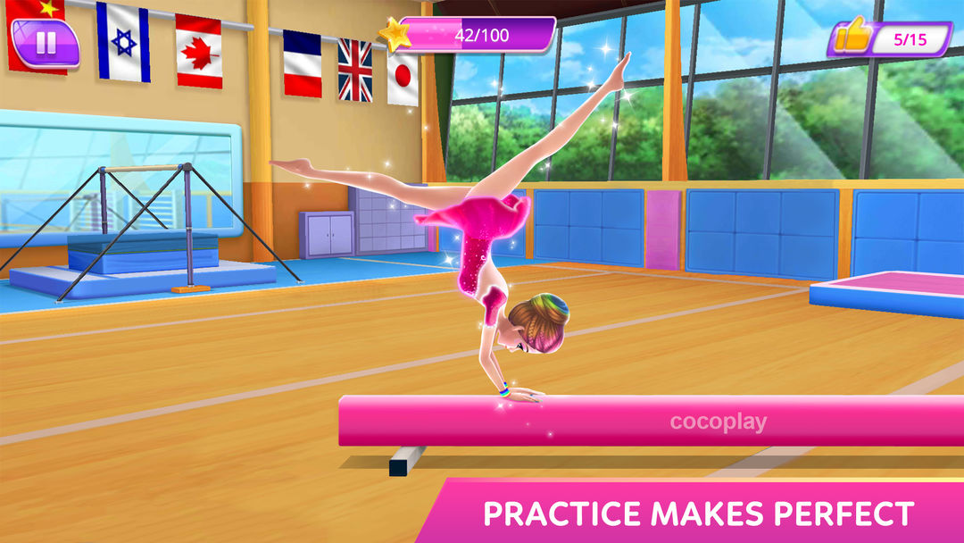 Screenshot of Gymnastics Superstar Star Girl