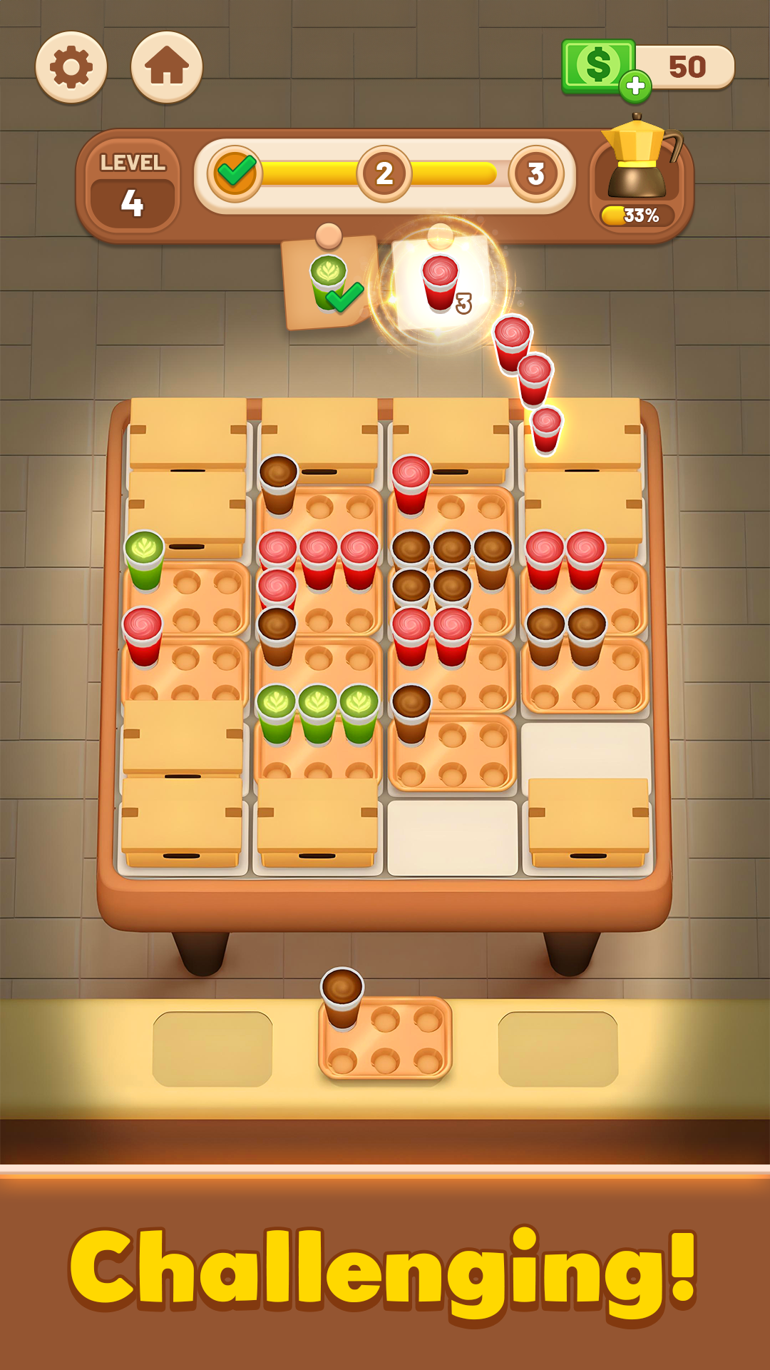 Cuplikan Layar Game Coffee Sort Puzzle