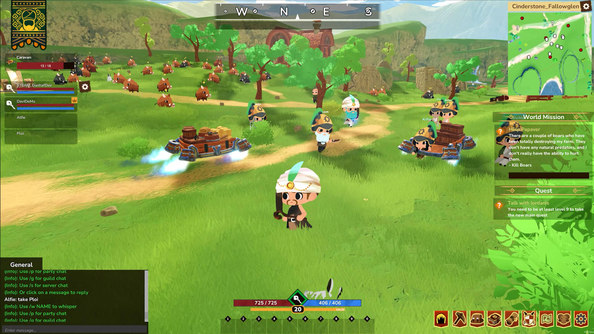Cinderstone Online 게임 스크린샷