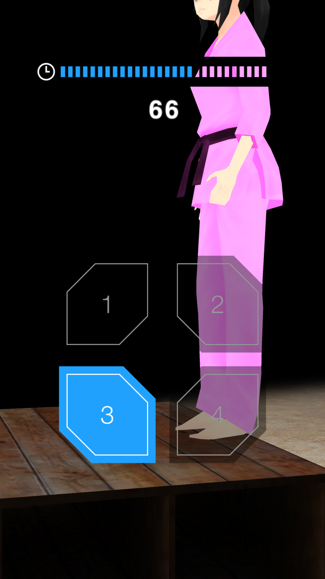 Screenshot of Supersonic Stepping Exercise