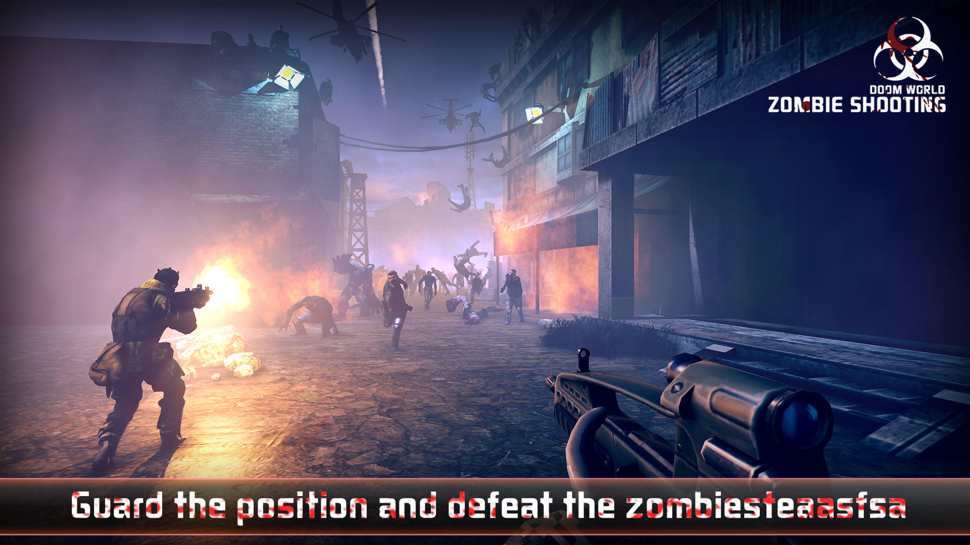 Screenshot 1 of Zombie ကာကွယ်ရေးပစ်ခတ်မှု- အမဲလိုက်ခြင်း။ 2.8.0