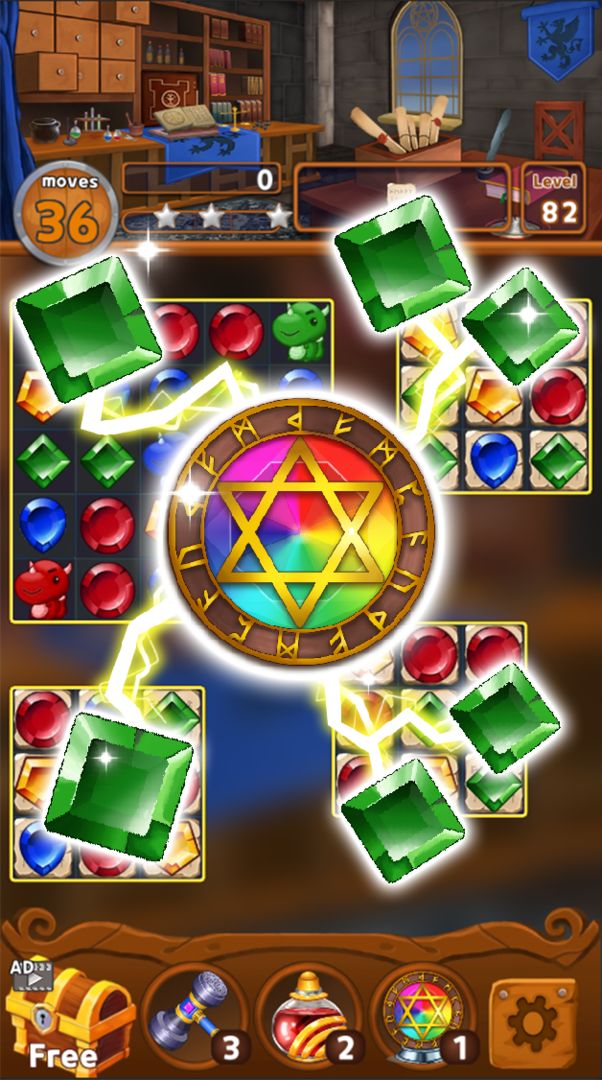 Screenshot of Jewels Magic Kingdom