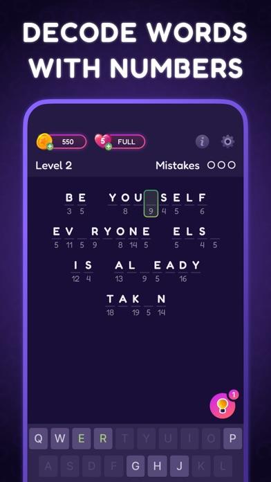 Decode: Word Decoding Puzzle Game Screenshot