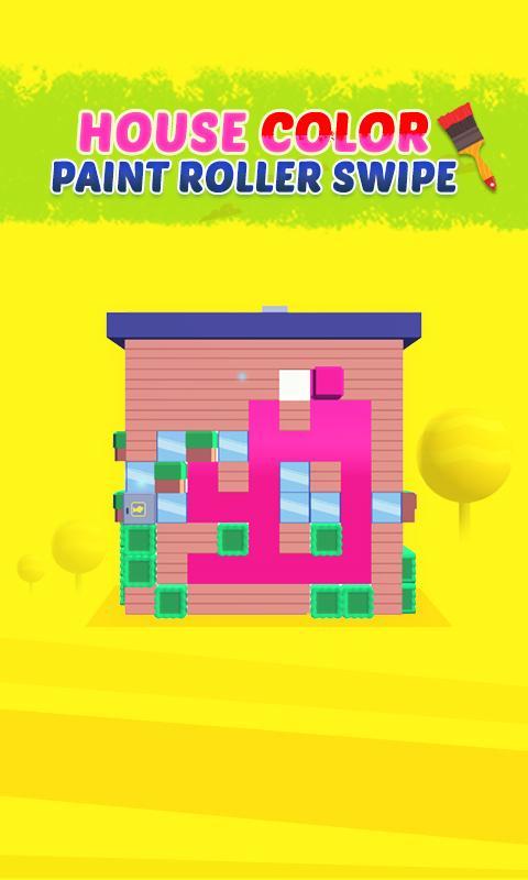 House Color Paint Roller Swipe - Maze Painting Game Screenshot