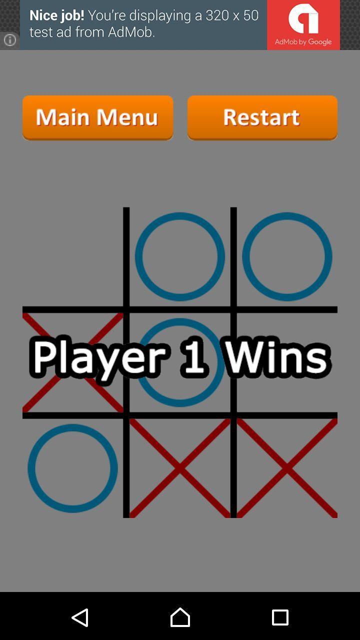 Captura de Tela do Jogo Classic Tic Tac Toe