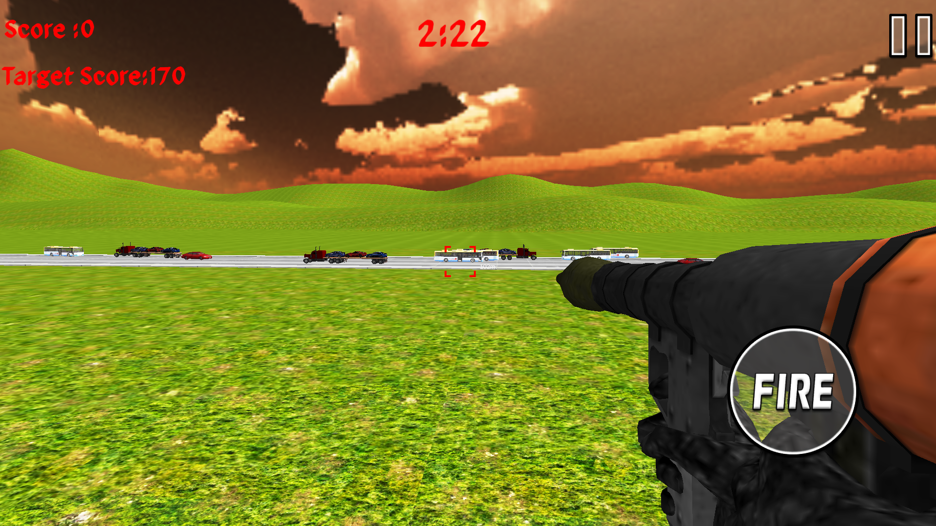 Rocket Launcher Traffic Shooter Game Screenshot