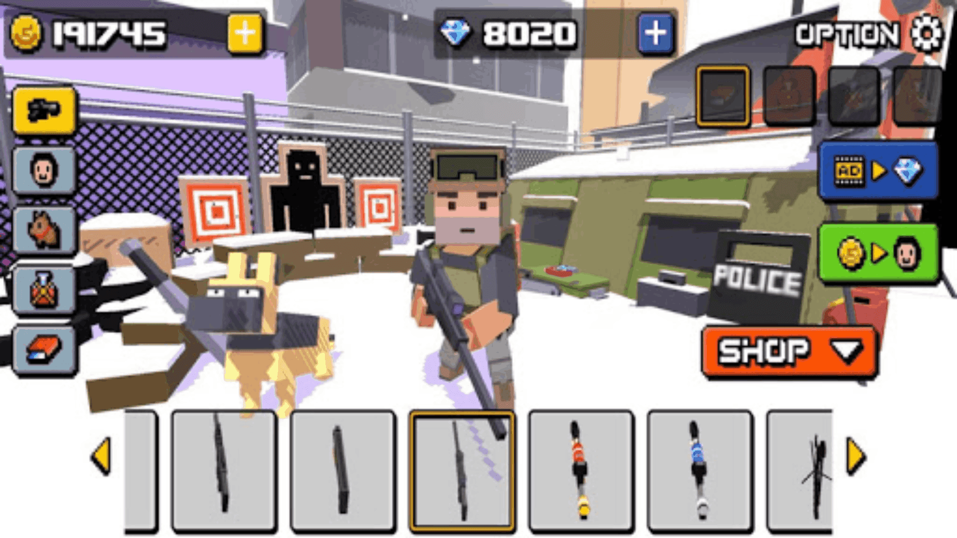 Pixel Zombie Frontier Game Screenshot