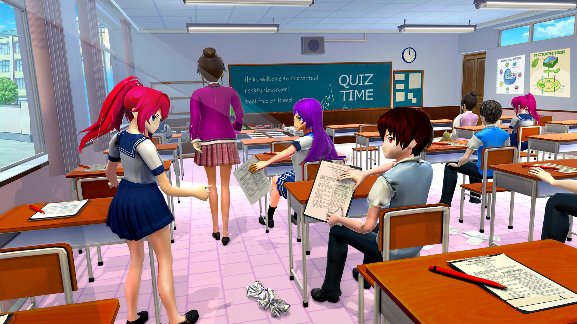 Teen High School: Girl Games Game Screenshot