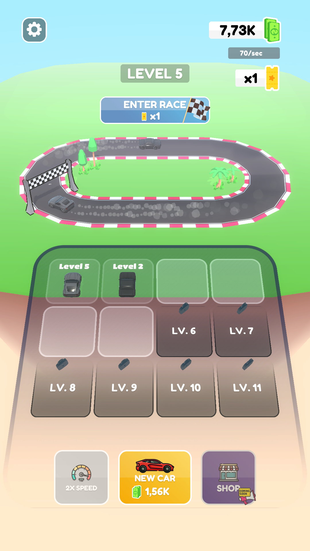 Cuplikan Layar Game Supercars Kingdom