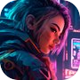 Icon of Cyber Night Neon City Arpg War