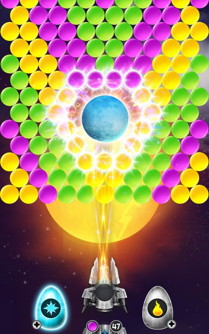 Lunar Bubble Shooter screenshot game