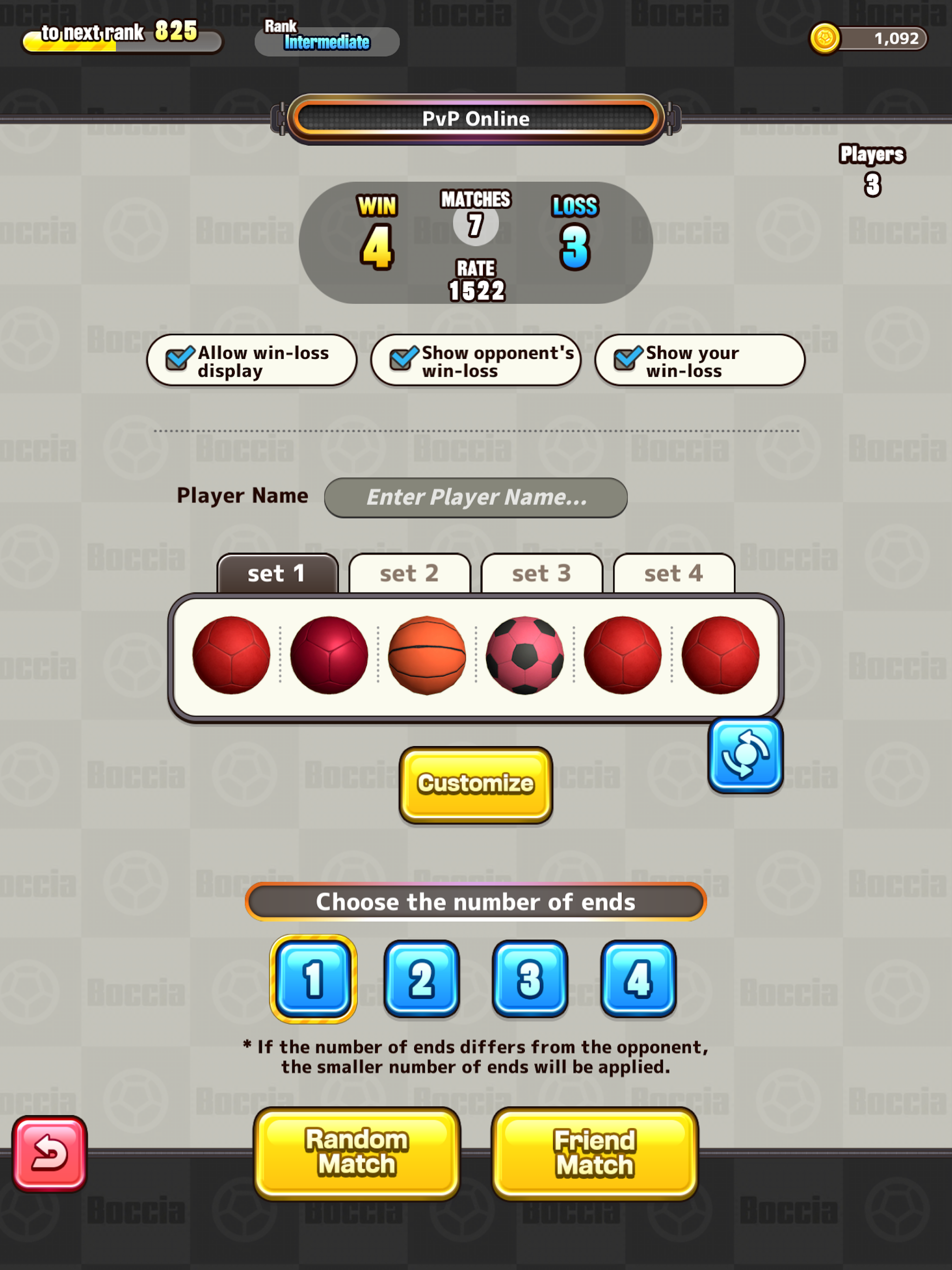 Boccia Battle Game Screenshot