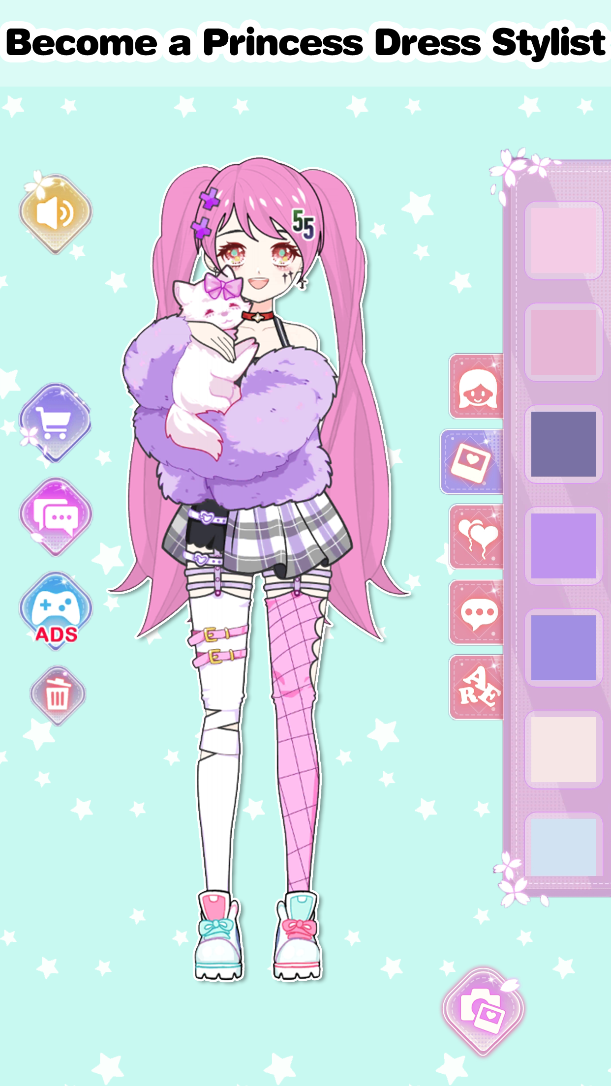 Vlinder Princess Dress Up DIY Game Screenshot