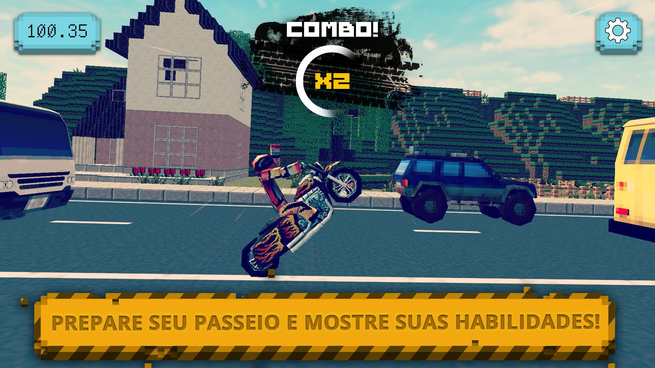 Captura de Tela do Jogo Motociclista: Na Estrada