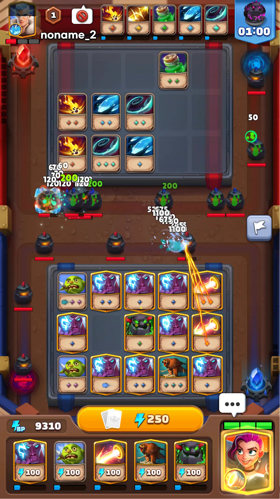 Random Card Defense Game Screenshot